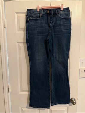 Judy Blue Dark Blue Flare Jeans 206